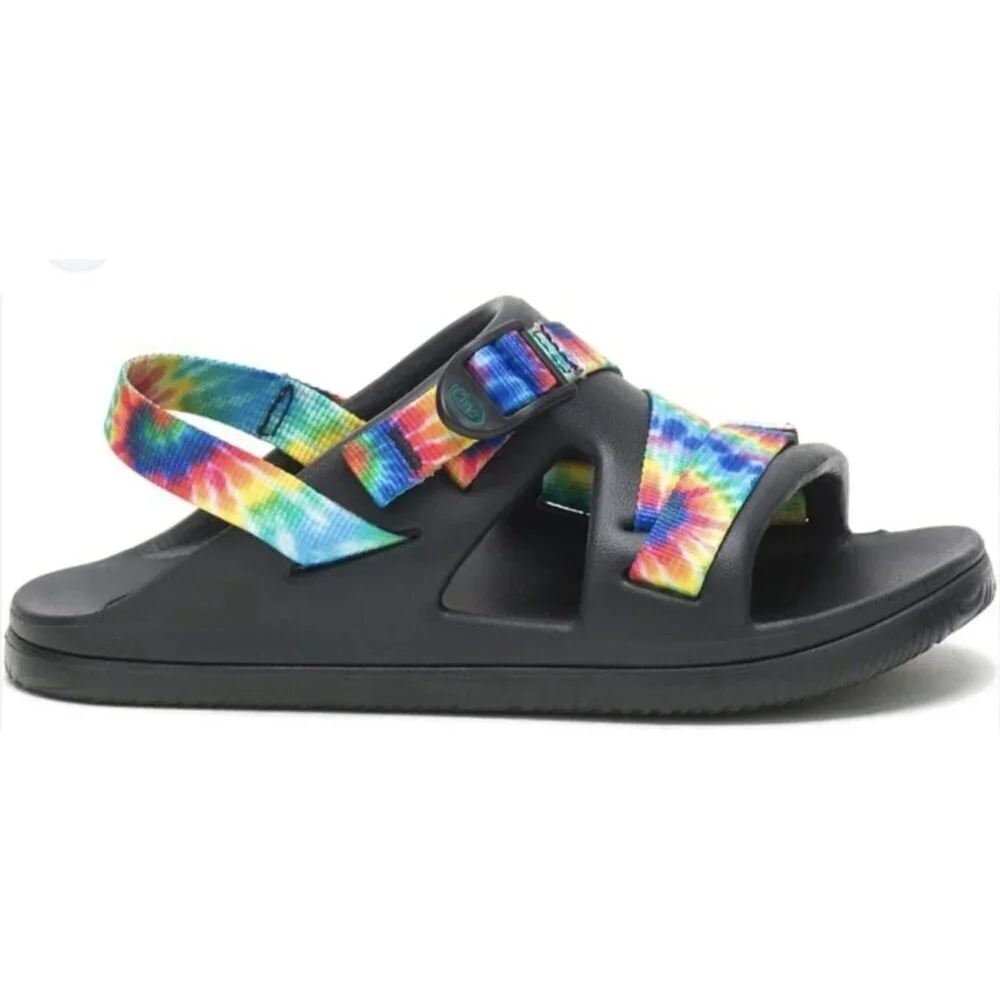Chaco Chillos Sports Unisex Kids Junior Rainbow Tie Dye Strappy Sandals Size 6